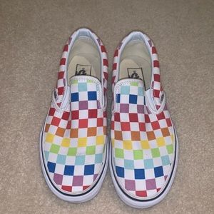 Checkered Rainbow Vans